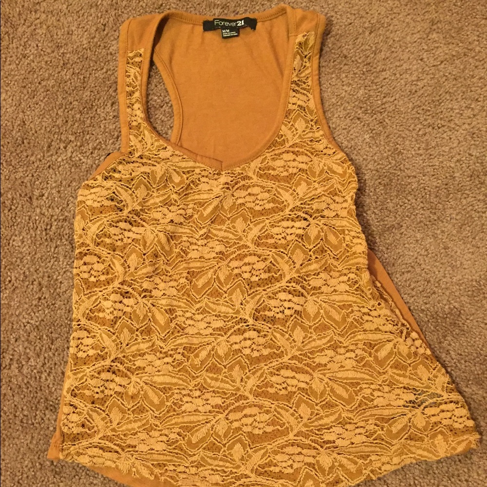 Lace front Forever 21 tank top