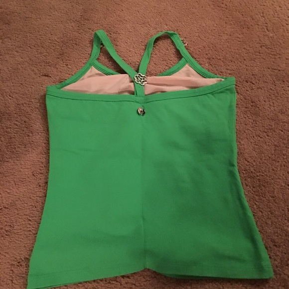 Women's Racerback Green Top - Picture 2 of 2