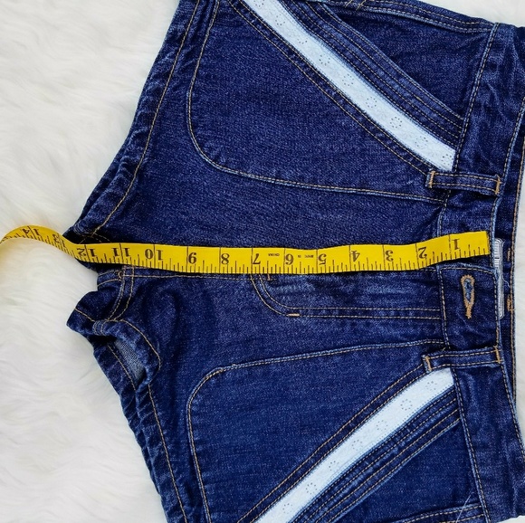 Free People Jean Mini Daisy Dukes Shorts High Rise - Picture 4 of 8