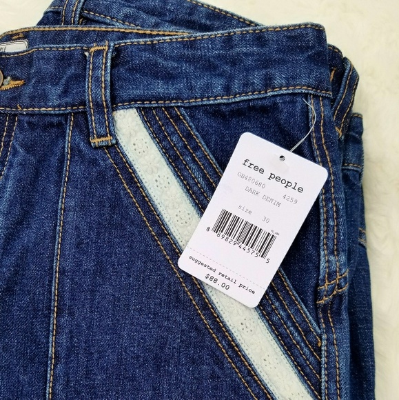 Free People Jean Mini Daisy Dukes Shorts High Rise - Picture 7 of 8