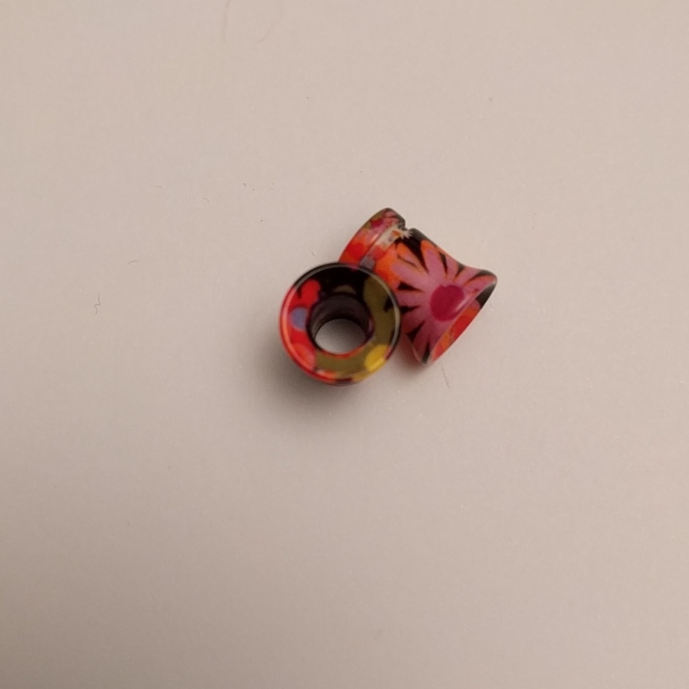 Size 0 Floral Tunnels/Plugs