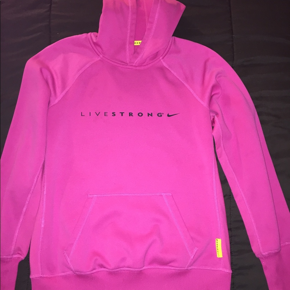 Nike Livestrong ThermaFit hoodie, size medium