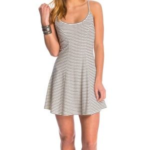 Billabong Striped Fit & Flare Tank Dress
