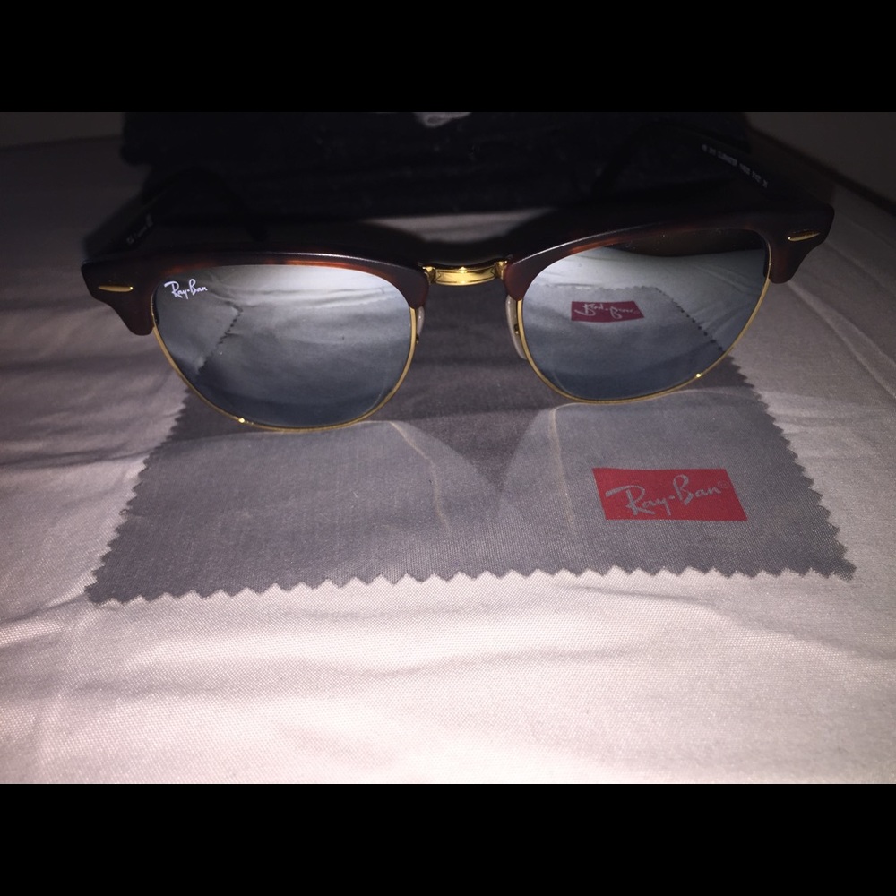 Ray-Ban Clubmaster Mirrored Sunglasses
