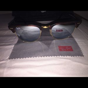 Ray-Ban Clubmaster Mirrored Sunglasses