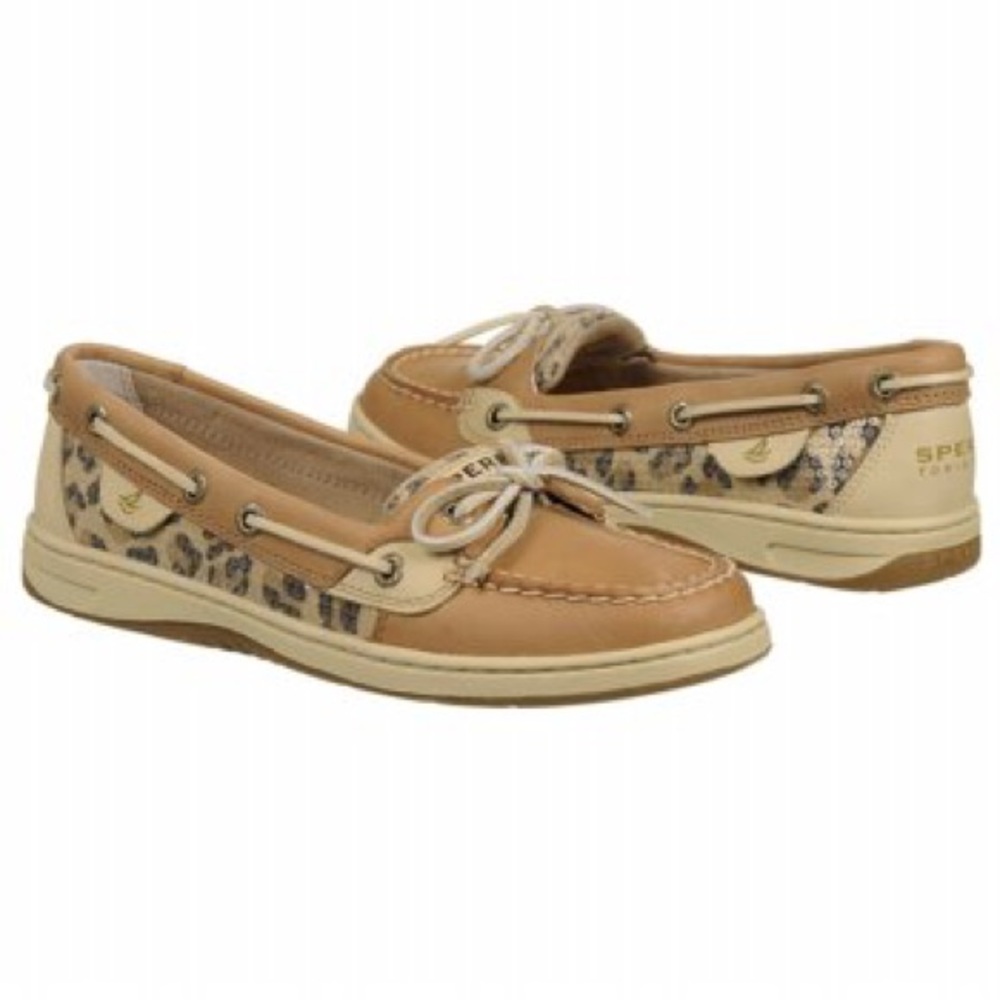 Sperrys Angelfish Leopard Sequin Slide-on