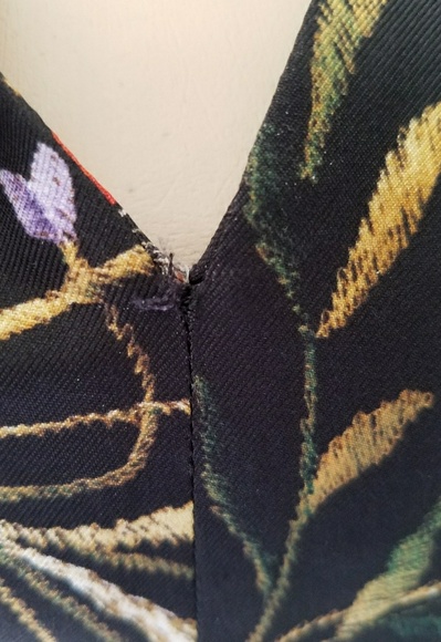 Balenciaga Floral Silk Combo Midi Dress SZ 6 - Picture 4 of 8