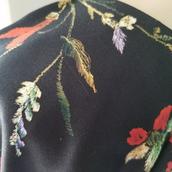 Balenciaga Floral Silk Combo Midi Dress SZ 6 - Picture 5 of 8