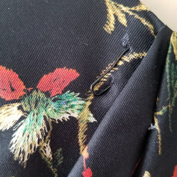 Balenciaga Floral Silk Combo Midi Dress SZ 6 - Picture 6 of 8