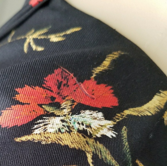 Balenciaga Floral Silk Combo Midi Dress SZ 6 - Picture 7 of 8