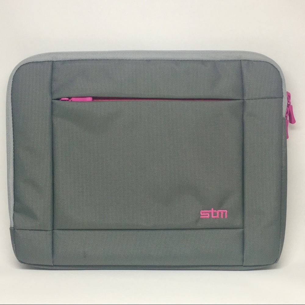 STM Bags - iPad/Tablet Padded Sleeve Grey/Pink