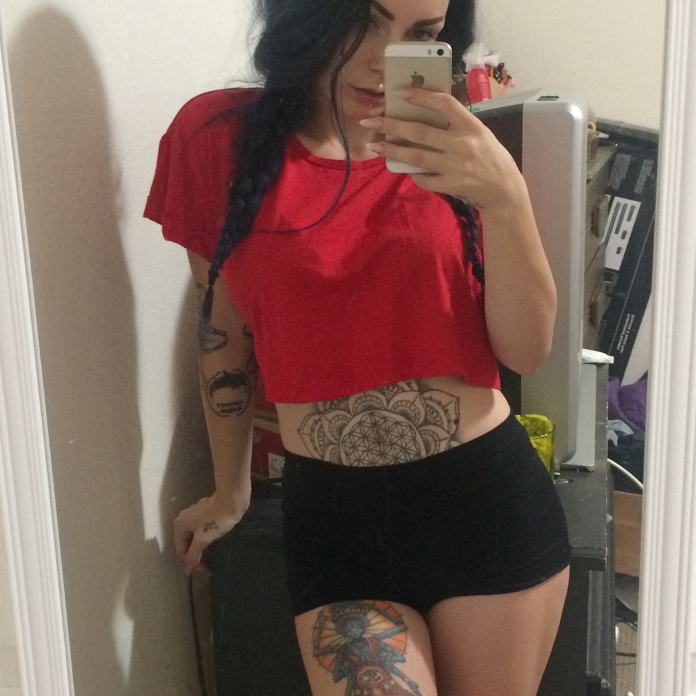 Red Crop Top