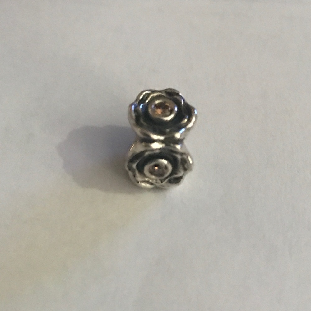 Authentic Pandora rose brown crystal bead. Retired