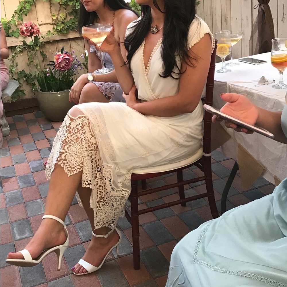 White Cream Dress (Anthropology)