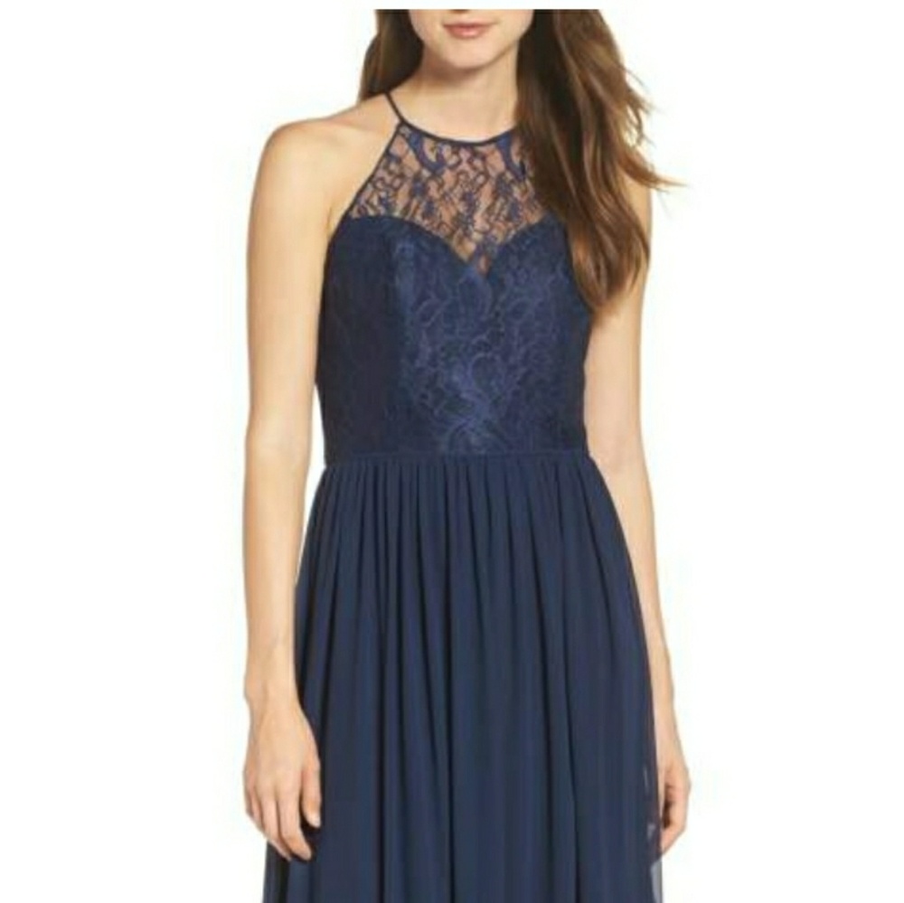 Hayley Paige Navy Blue Prom or Wedding dress