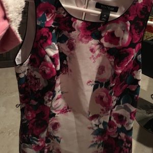 Green and Pink Rose Top