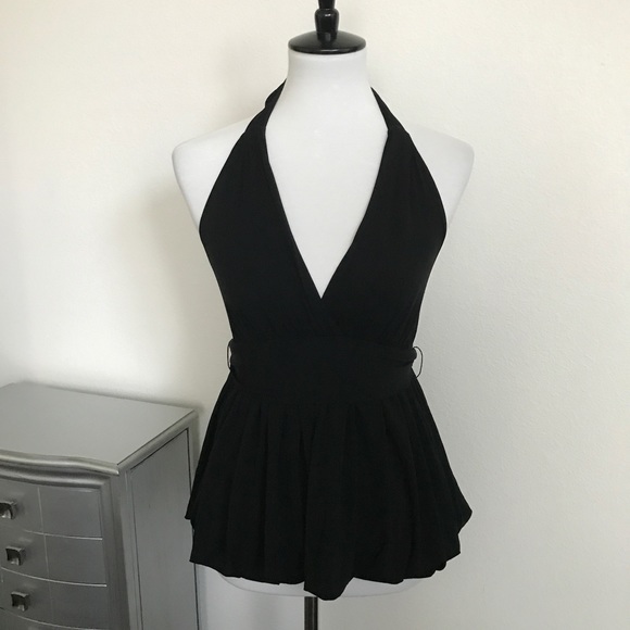 BCBGMaxAzria Tops - REDUCED! BCBGMAXAZRIA Black Halter Top