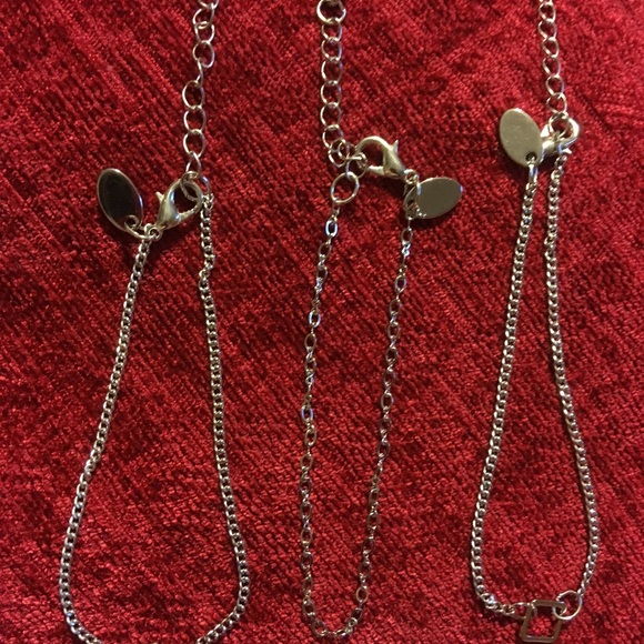 NWT Silver Minimalist Anklet Set - Picture 2 of 5