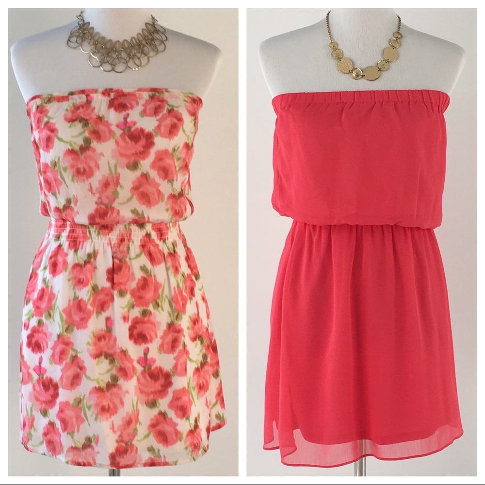 🎉SALE‼️2x Strapless Sun Dresses