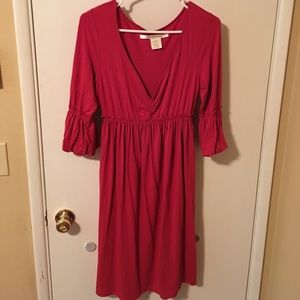 Max Studio red cotton dress.