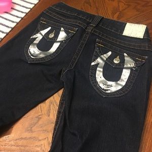 TRUE RELIGION BOIT CUT JEANS LIKE NEW