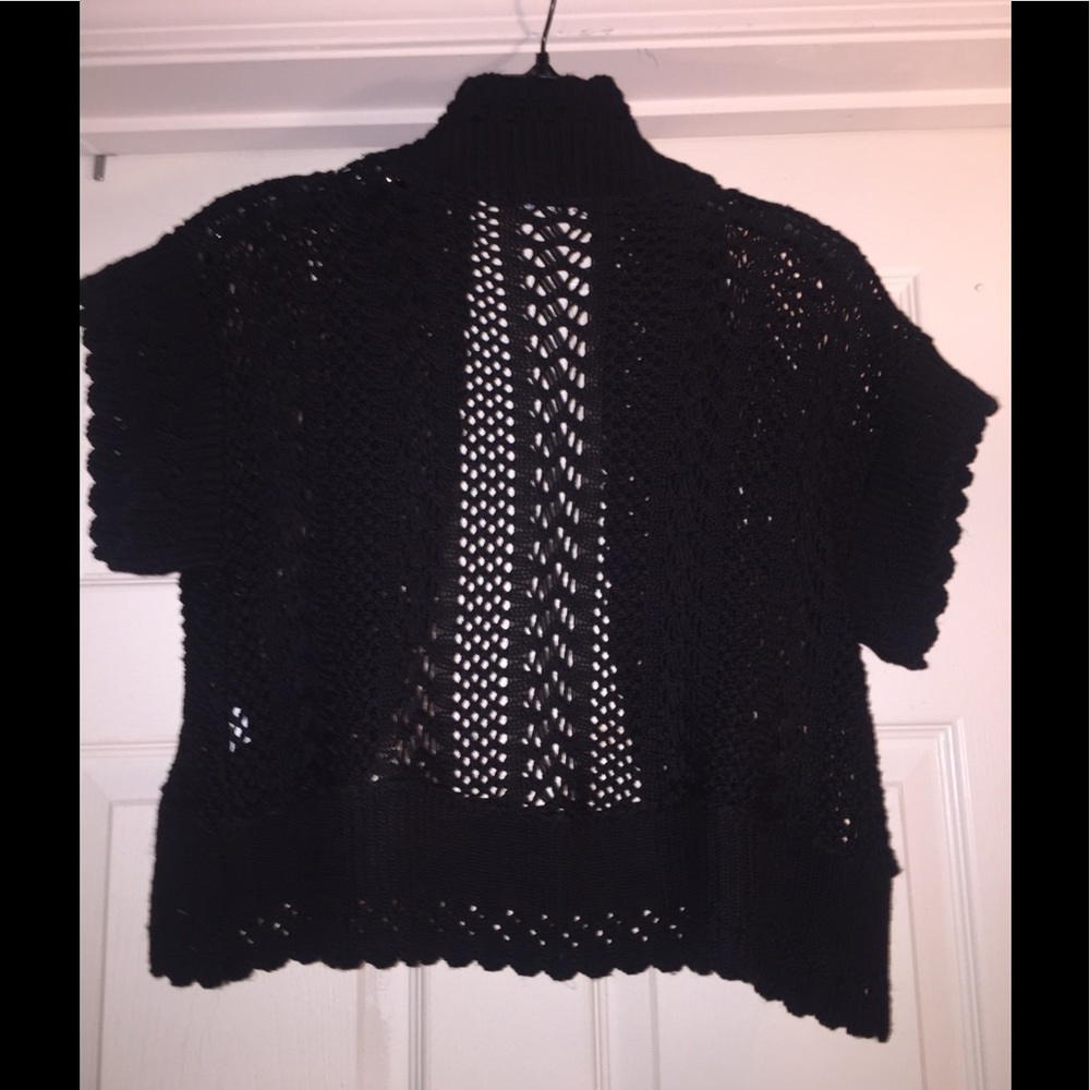 Black shrug bolero cover up