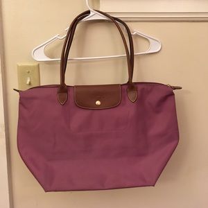 Longchamp Large Limited Edition Pink Le Pliage Bag