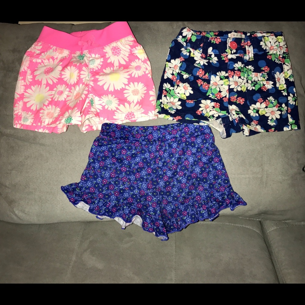 2T Toddler Girls Floral Shorts KIDS