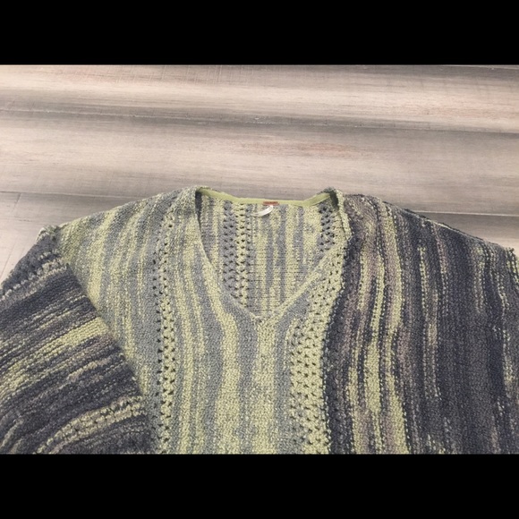 NWT Free People Amethyst Long Sleeve Sweater Green - Picture 2 of 5