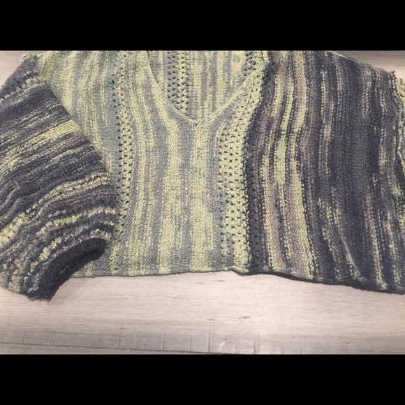 NWT Free People Amethyst Long Sleeve Sweater Green - Picture 3 of 5