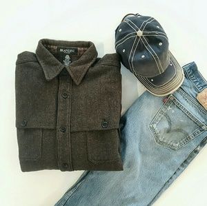 Brandini Le Collenioni wool herringbone jacket