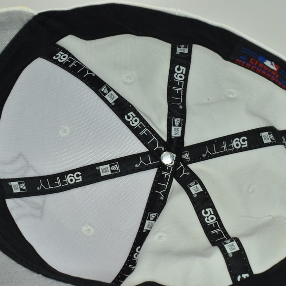 New Era MLB New York Yankees Cap White Size 7&1/2 - Picture 4 of 5