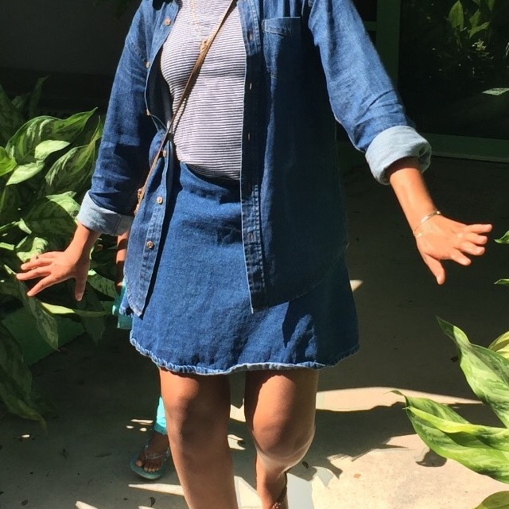 Classic American Apparel Denim Skirt