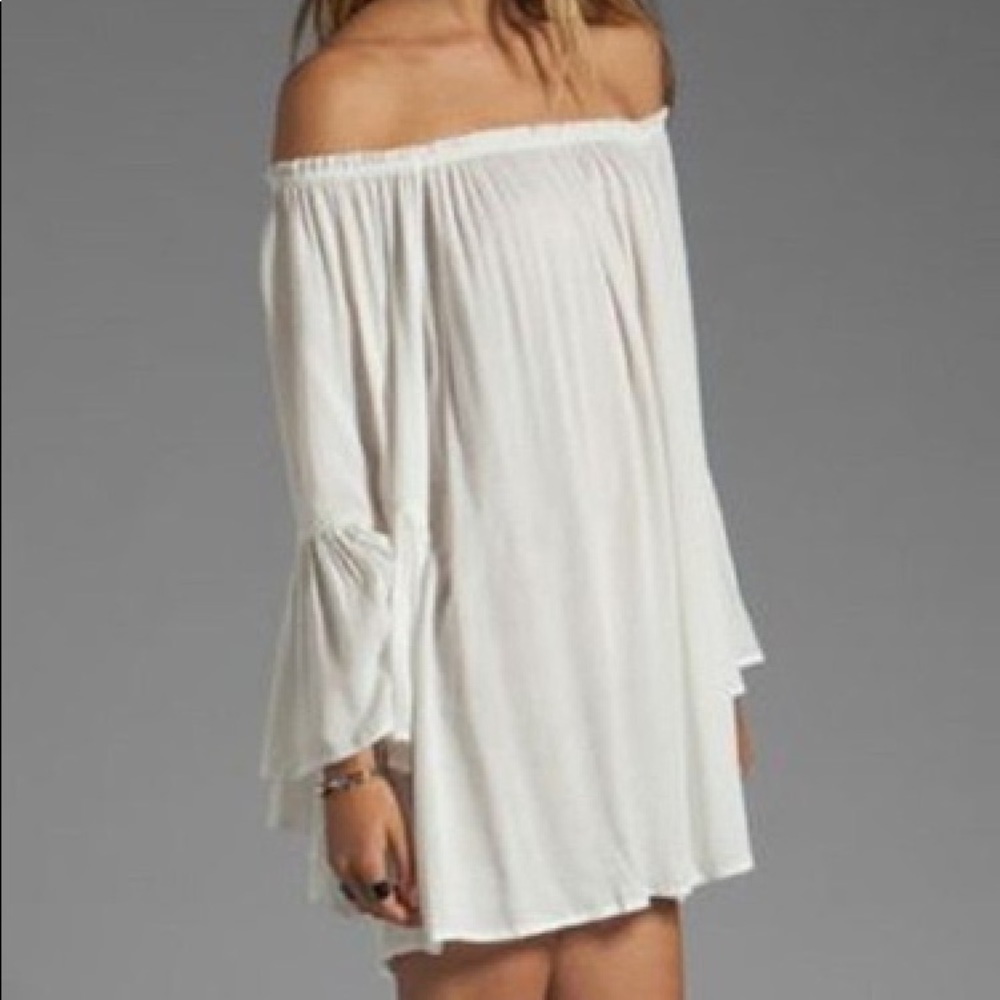 SelloutCold/OffShoulderShrugMiniDressTopFlowyTunic - Picture 1 of 2