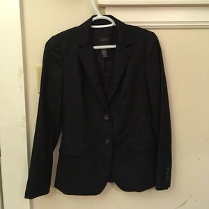 JCrew Pinstripes Super 120 Black Blazer Jacker