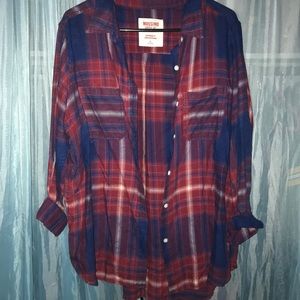 Plaid boyfriend flannel
