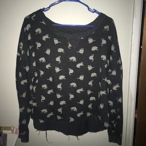 Vans Cats with Glasses Sweater
