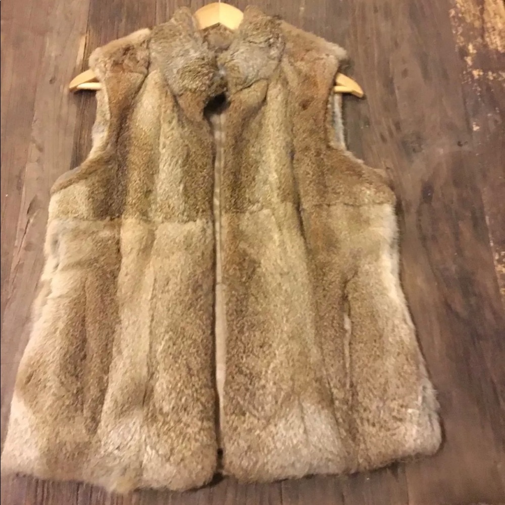 Michael Kira 100 % rabbit fur vest, medium