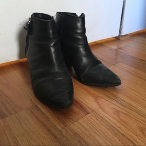 Topshop leather ankle boots