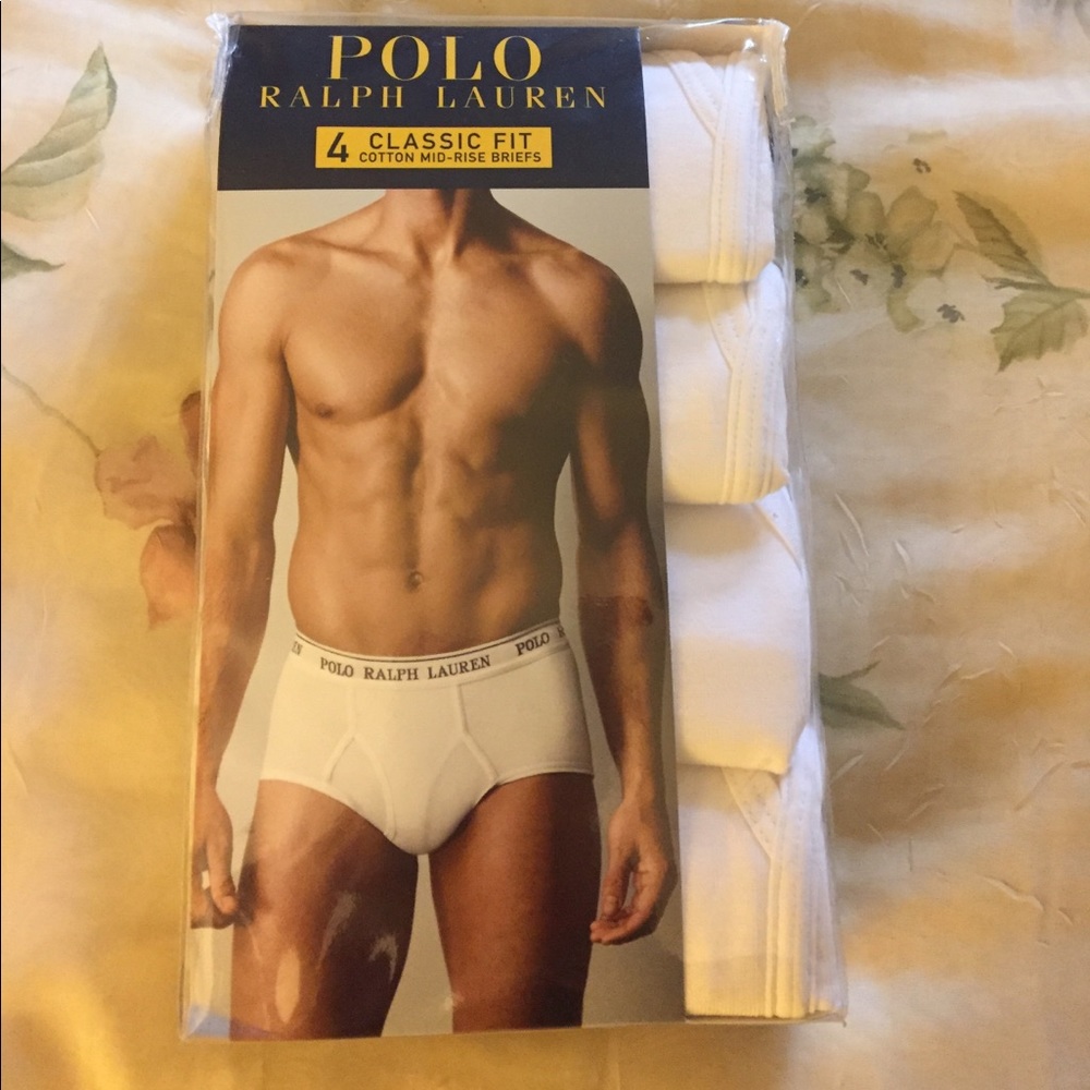 Polo Ralph Lauren Men's Cotton Mid Rose Briefs