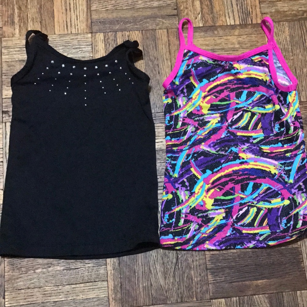 Lot Of 2 Gymnastics/Dance Tank Top Girl's Size 4-5