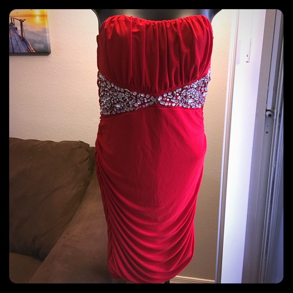 Sexy red dress