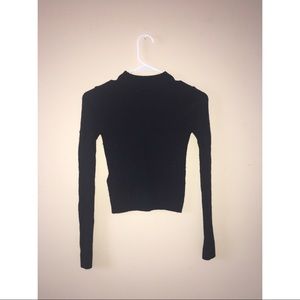 Topshop Ribbed Wool Blend Cropped Jumper