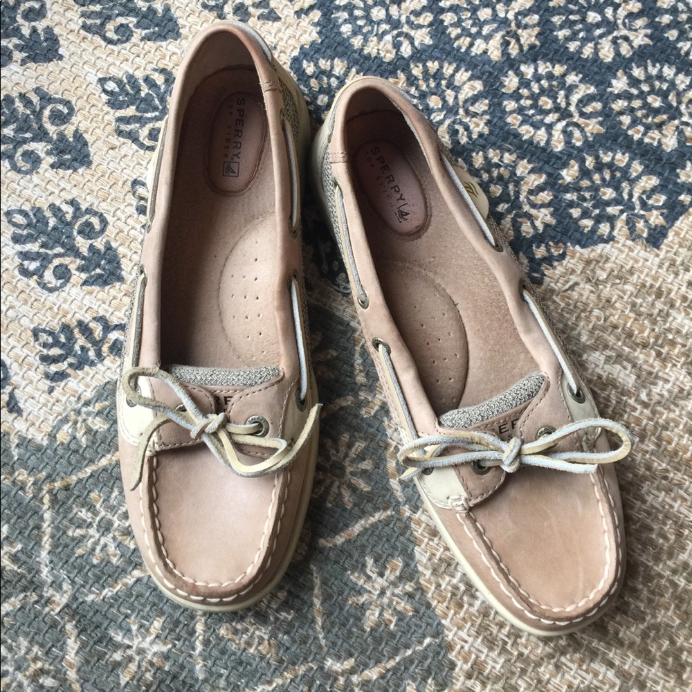 Tan Sperry Top Siders