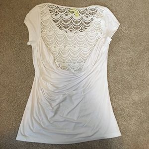 Green dragon lace back tee