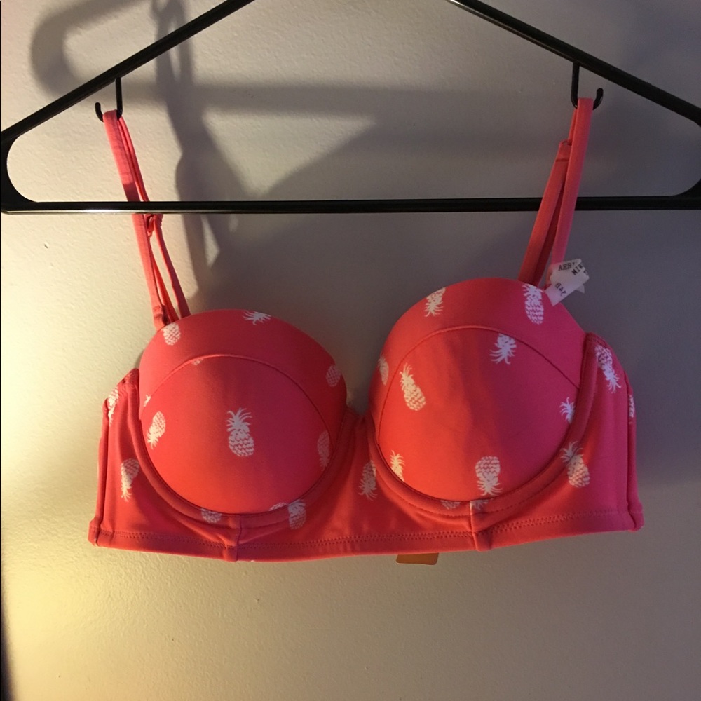 arie pineapple swim top