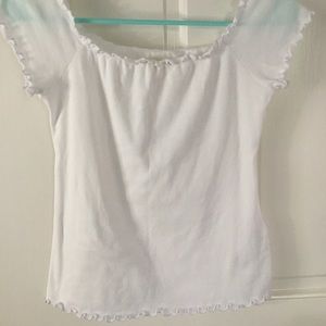 Hollister White Crop Top