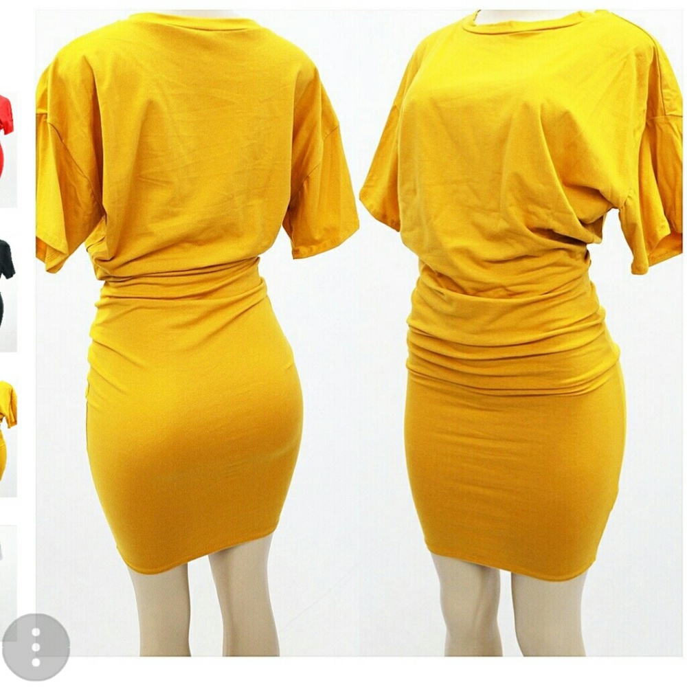 Yellow T-Shirt dress