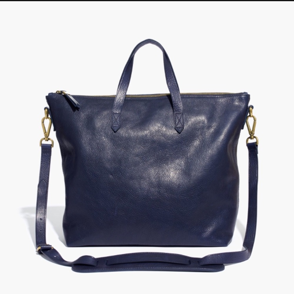 Madewell transport satchel gorgeous navy blue