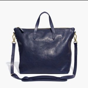 Madewell transport satchel gorgeous navy blue